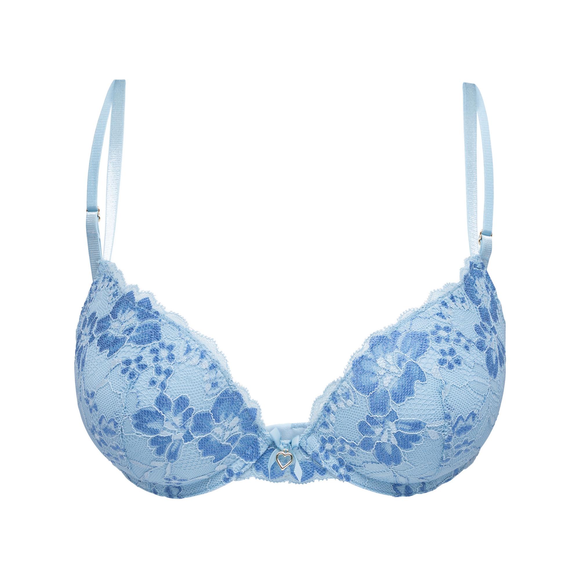 Image of Bh Mit Push Up Effekt Damen Mittelblau B/80