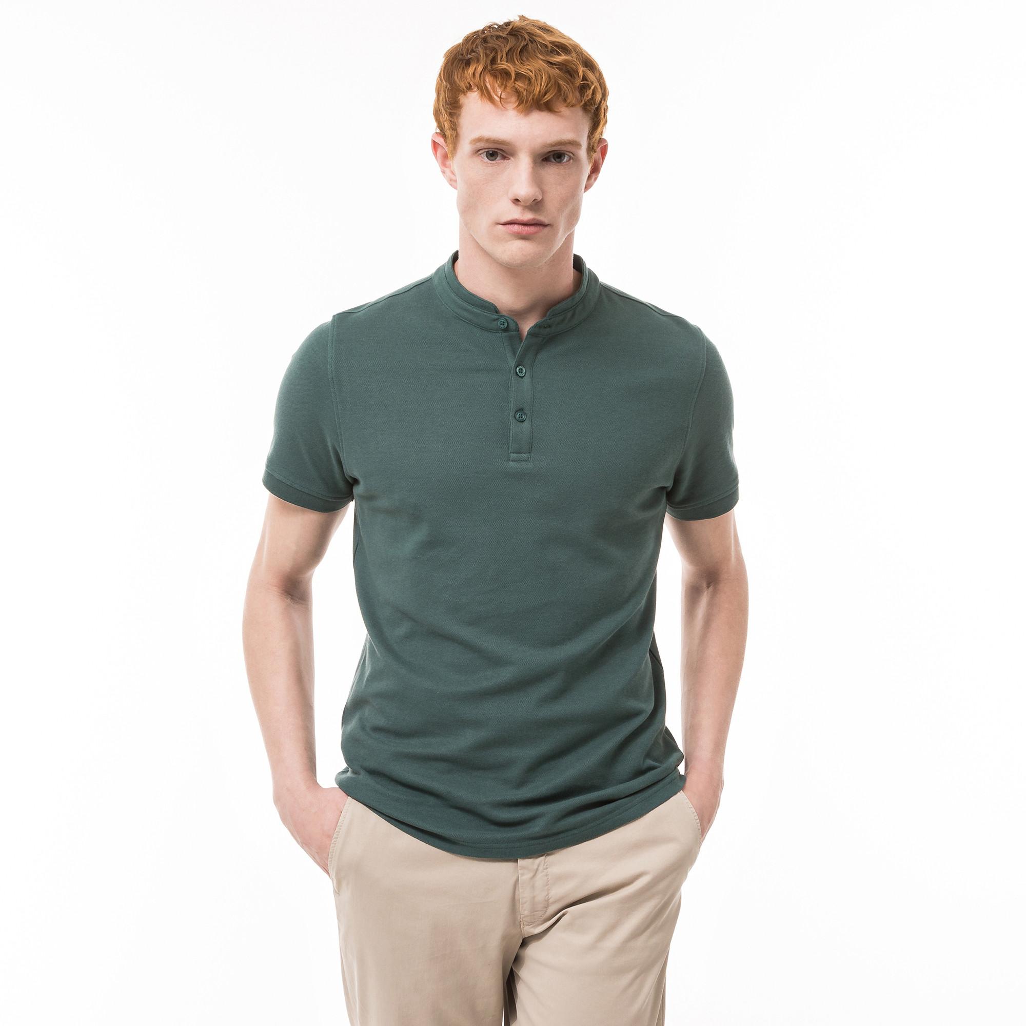 Image of Poloshirt, Kurzarm Herren Dunkelgrün XL