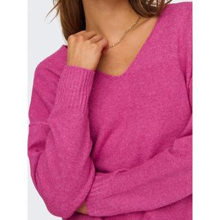 ONLY V-Ausschnitt Langarm Relaxed Fit Pullover  