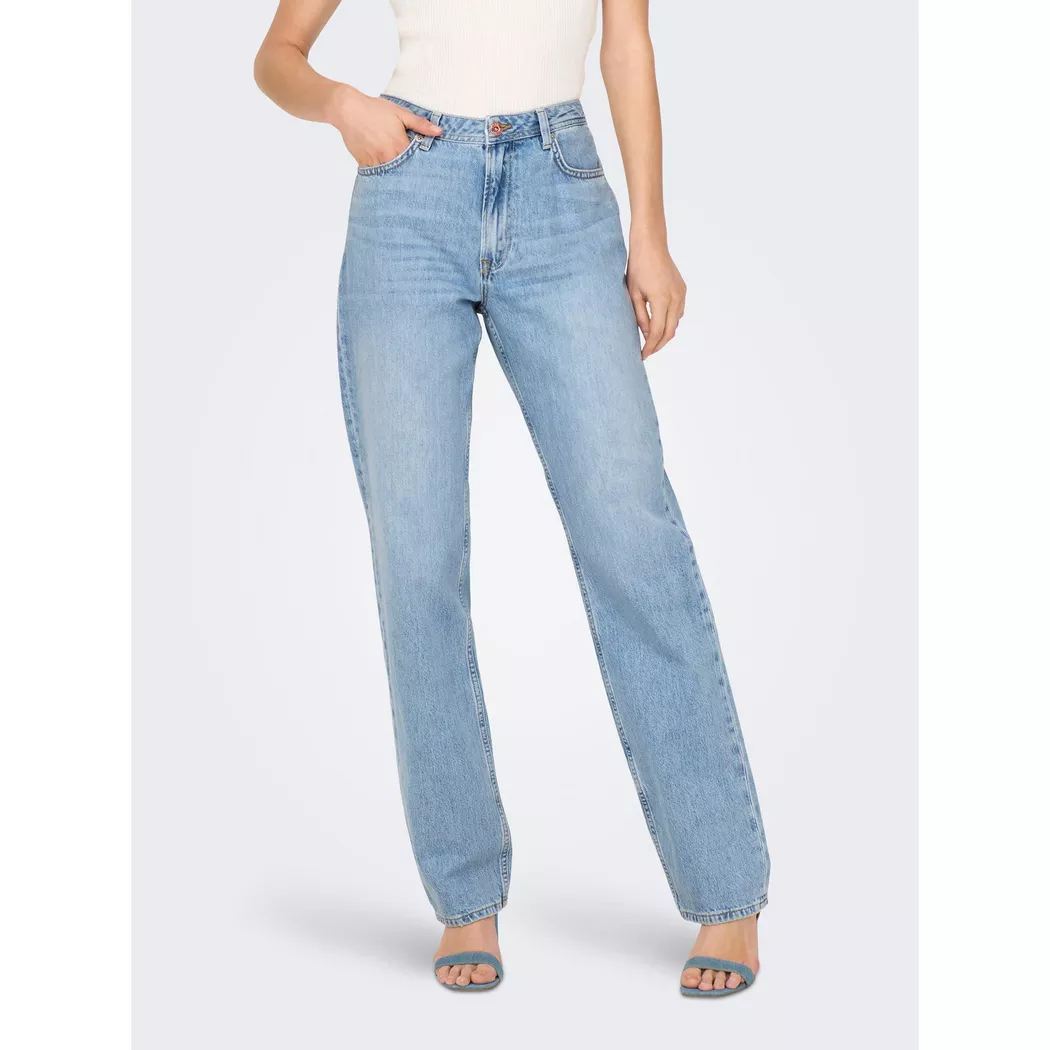 Only - Jeans, Straight Leg Fit, für Damen, Hellblau Denim, Größe W28/L32