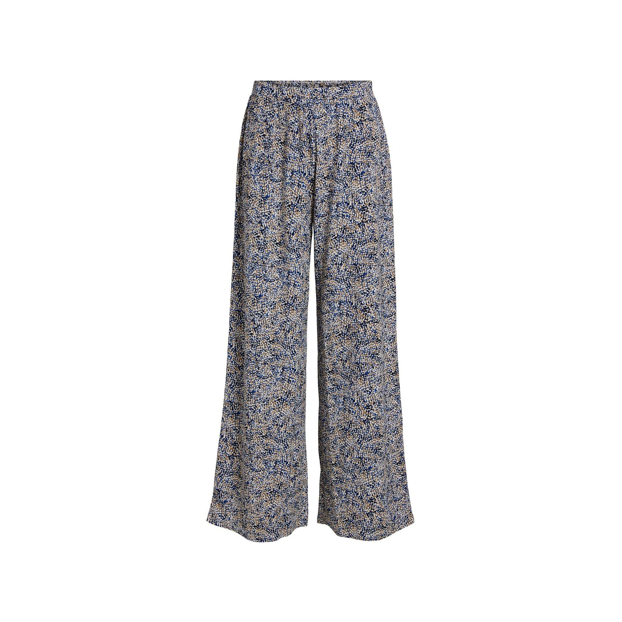 Image of Hose, Loose Fit, 7/8-länge Damen Blau Bedruckt XS