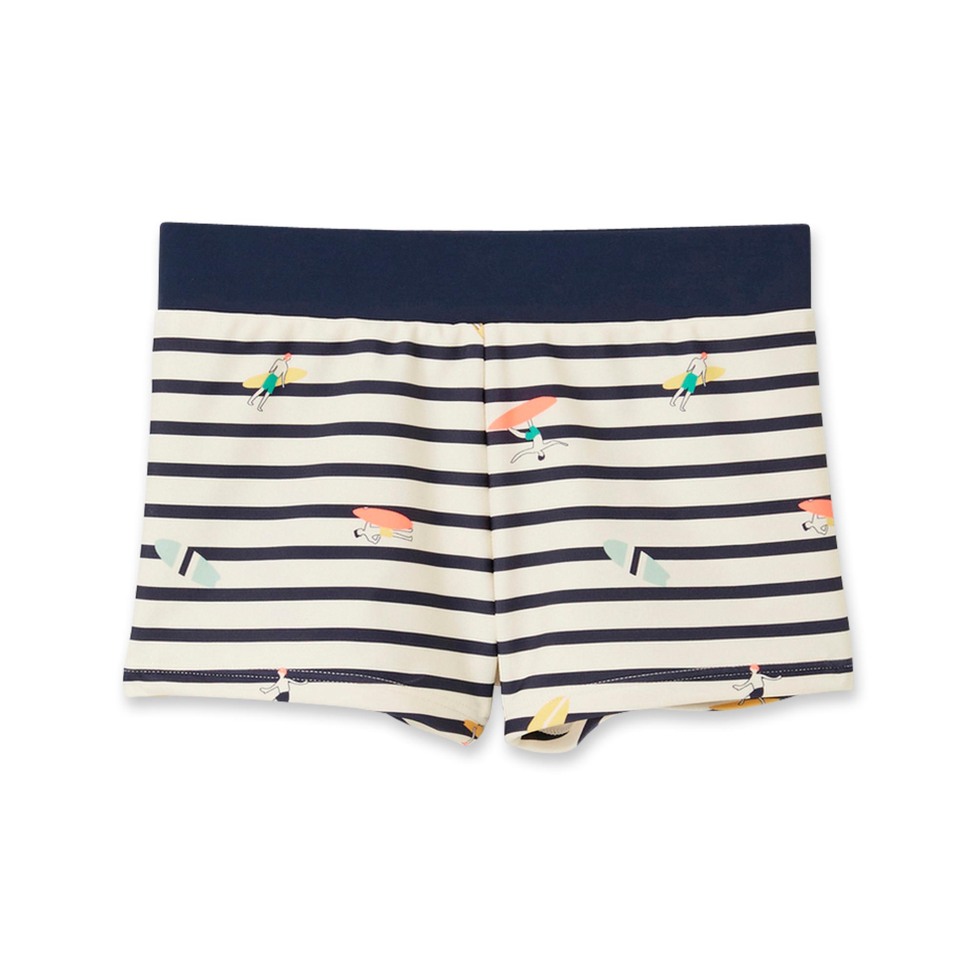 Image of Badehose Unisex Weiss Bedruckt 6A