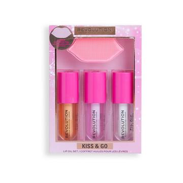 Coffret cadeau de soins pour les lèvres Kiss & Go Glaze