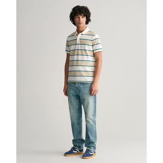 GANT Gestreiftes Kurzarm Poloshirt  