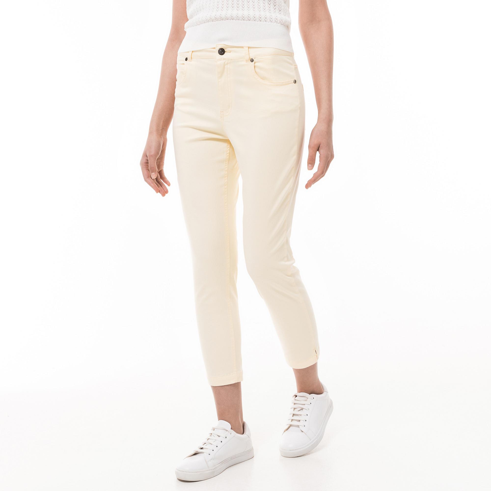 Image of Hose, Slim Fit, 7/8-länge Damen Vanilla 42