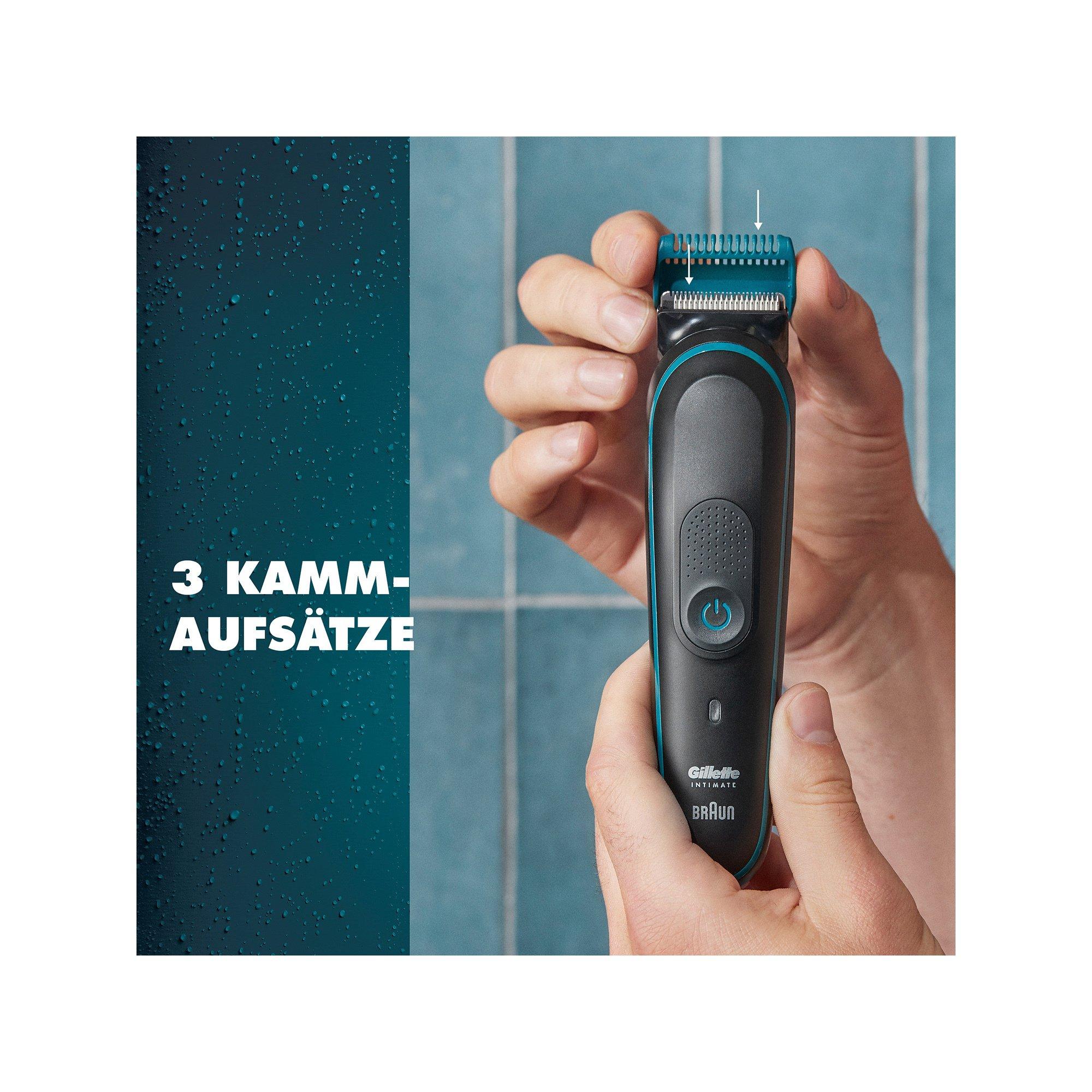Gillette Intimate Trimmer i5 für den Intimbereich für Männer, wasserdicht  