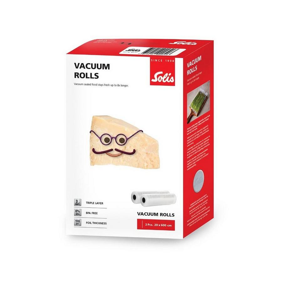 Solís Vakuumierfolien 20 x 600 cm (2 Rollen) 
