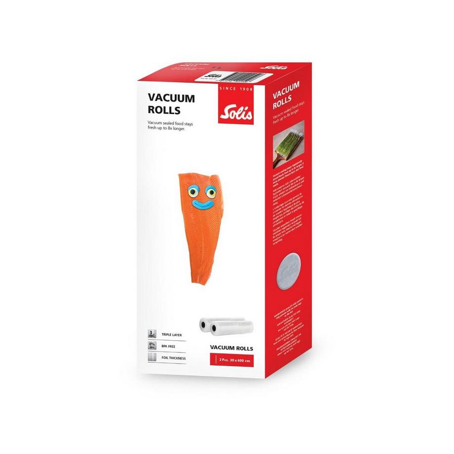 Solís Vakuumierfolien 30 x 600 cm (2 Rollen) 