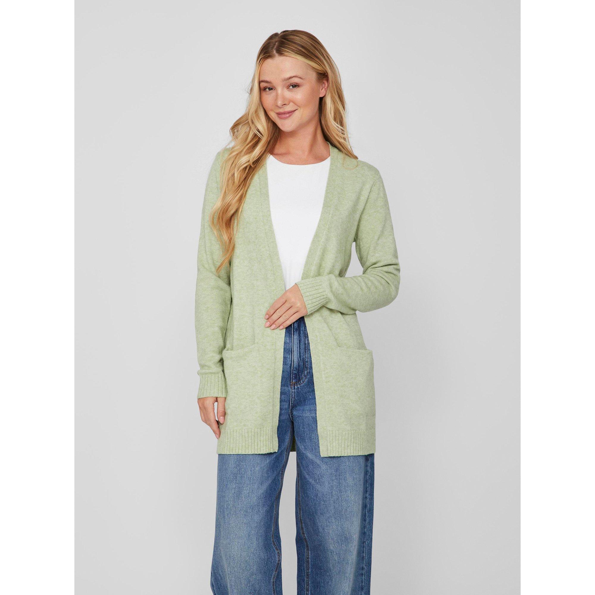 Image of Lange Strickjacke, Langarm Damen Mint L