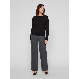 VILA Pull Col Rond Manches Longues  