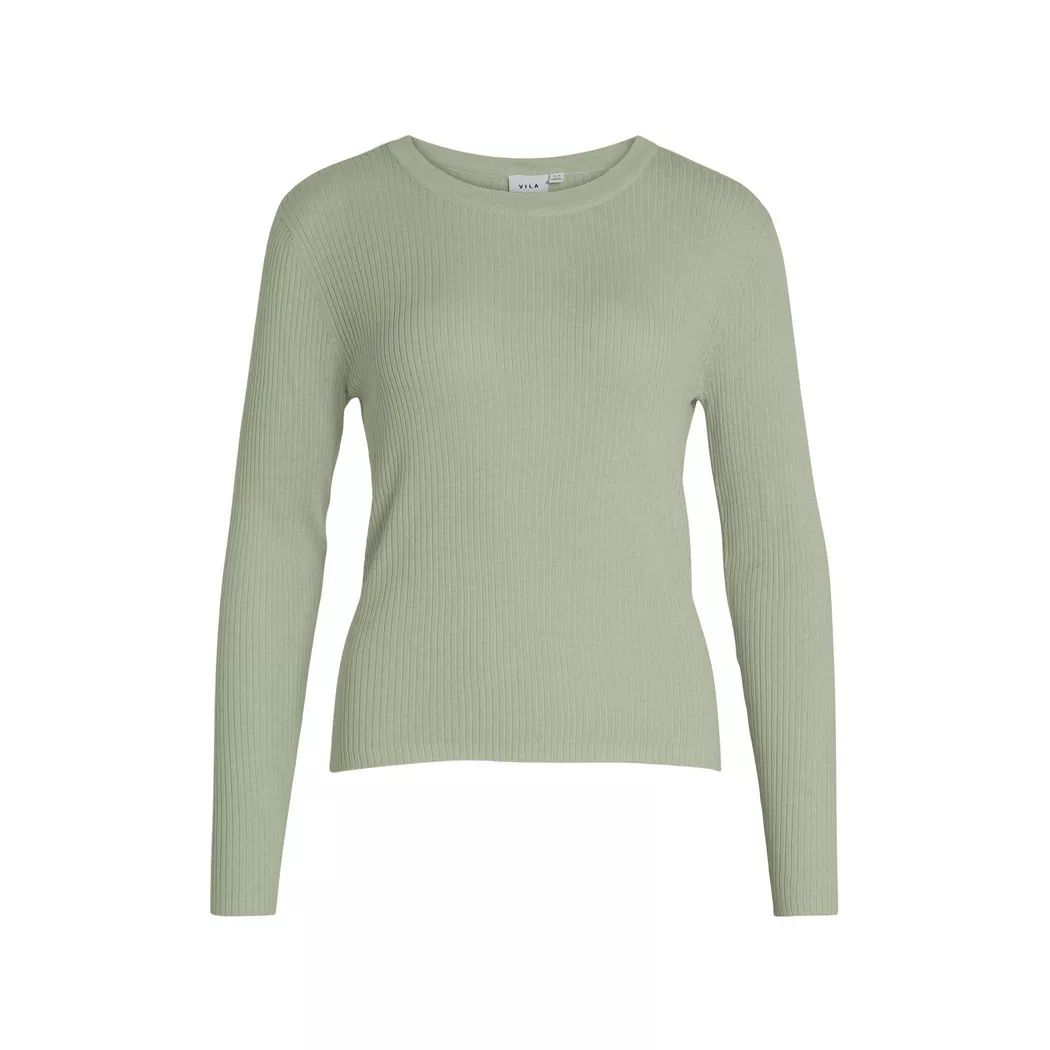 VILA - Pullover, Body Fit, langarm, für Damen, Mint, Größe XL