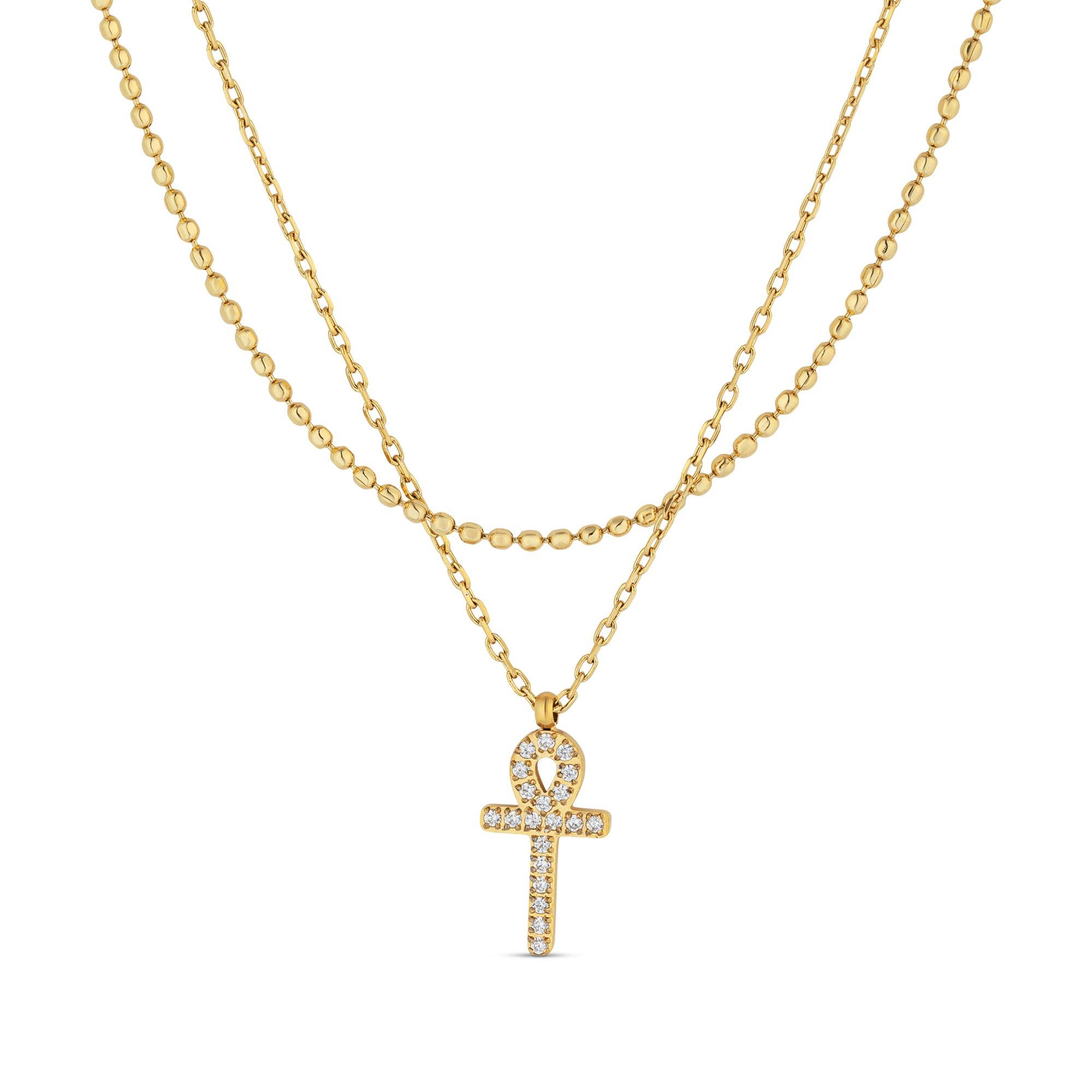 Image of Halskette Damen Gold 35.5CM