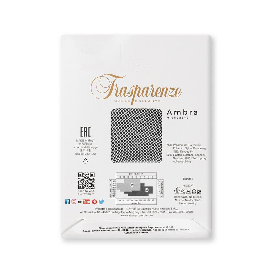 Trasparenze Collant a rete Ambra Microrete  
