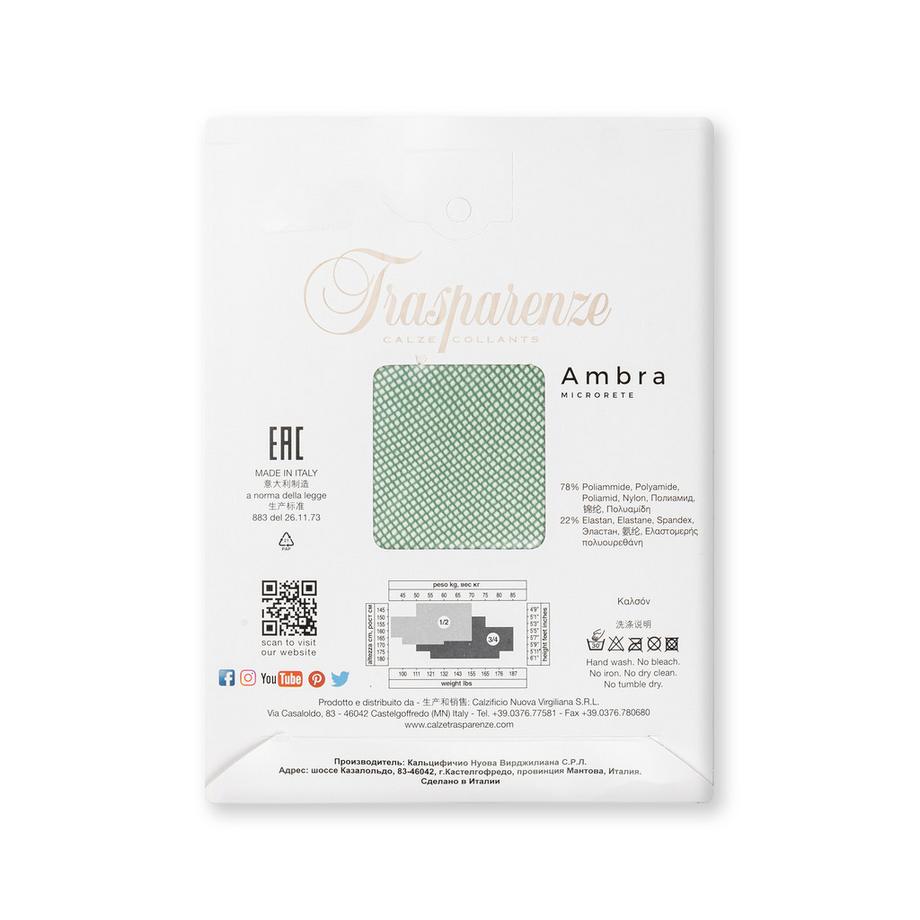 Trasparenze Collant a rete Ambra Microrete  