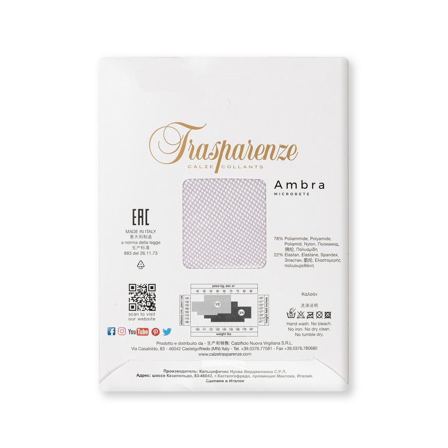 Trasparenze Collant a rete Ambra Microrete  