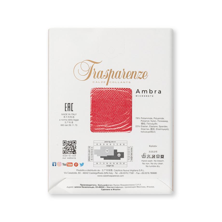 Trasparenze Collant a rete Ambra Microrete  