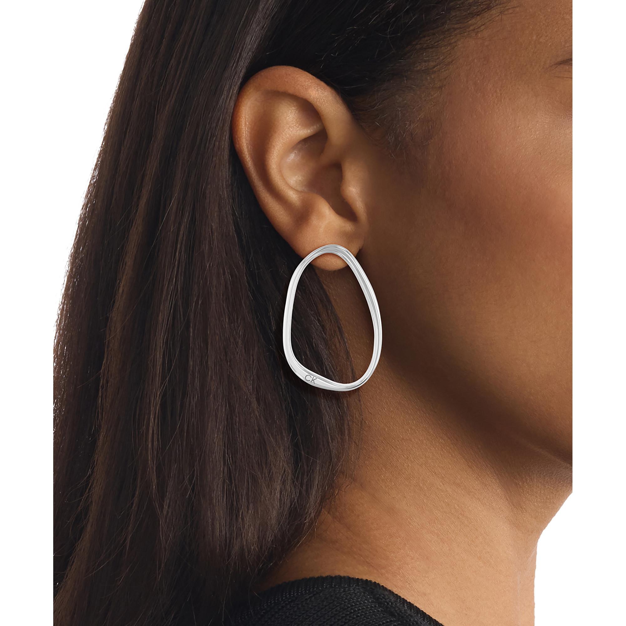 Calvin Klein ELONGATED DROPS Boucles d'oreilles 