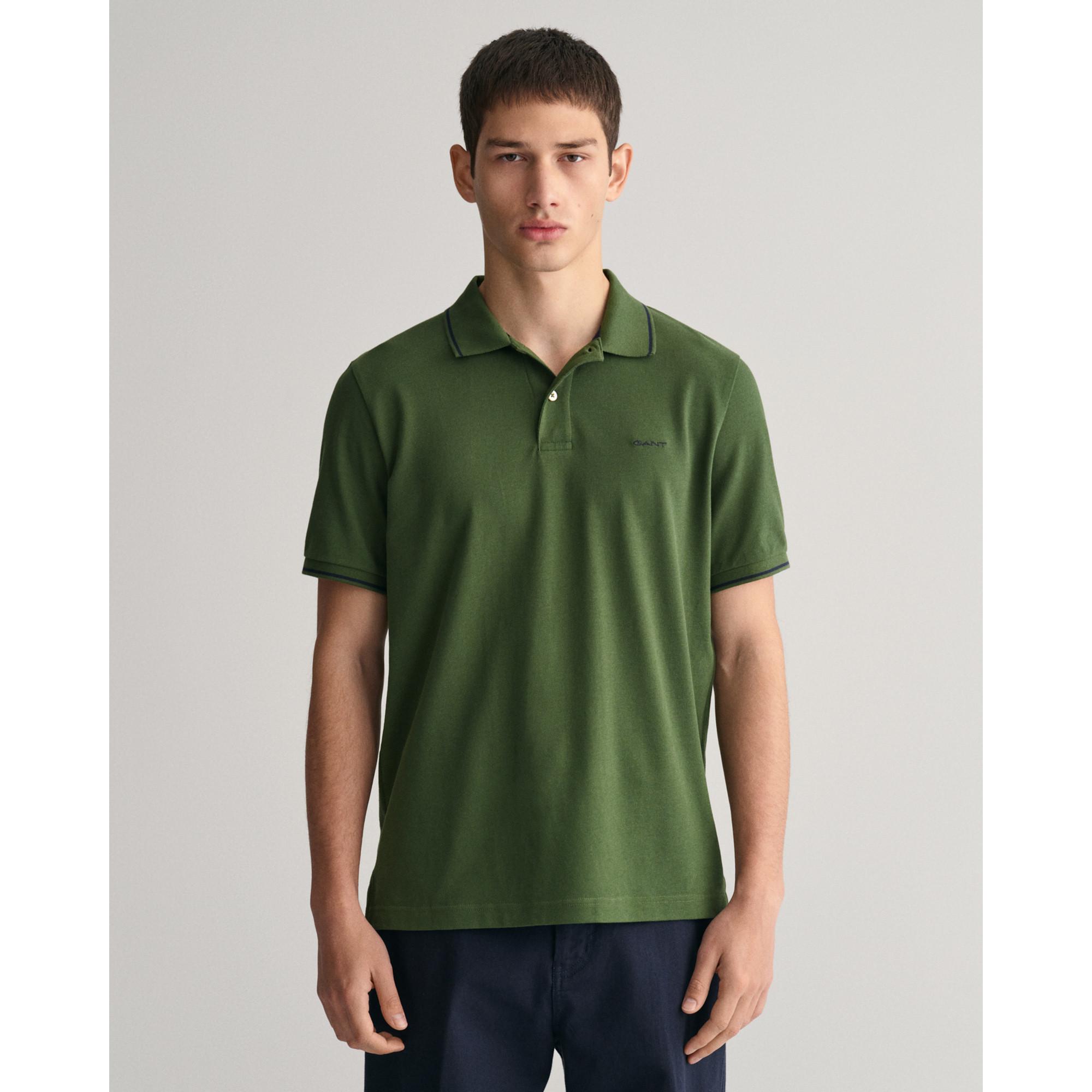 Image of Poloshirt, Kurzarm Herren Grün 3XL