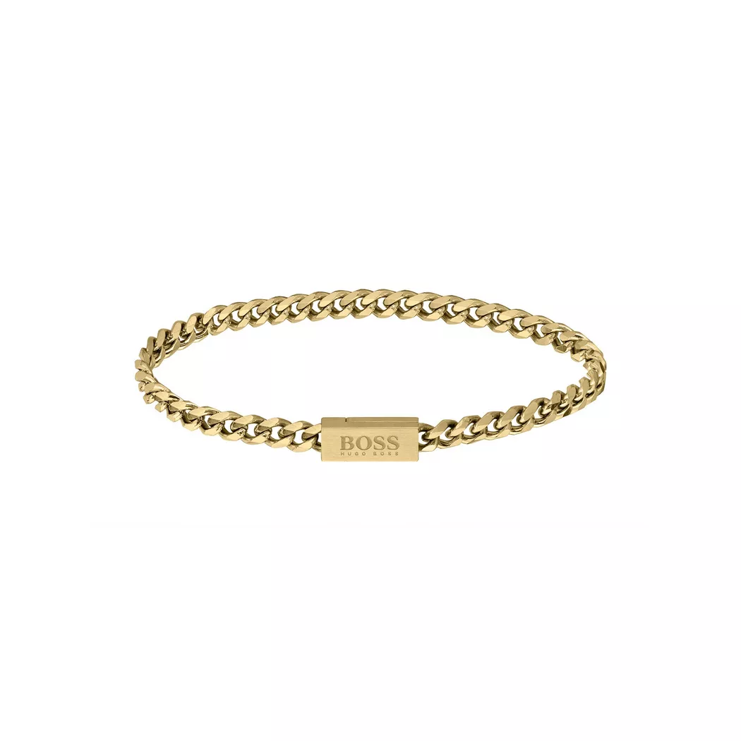 Gents BOSS Yellow Gold Coloured Chain Bracelet