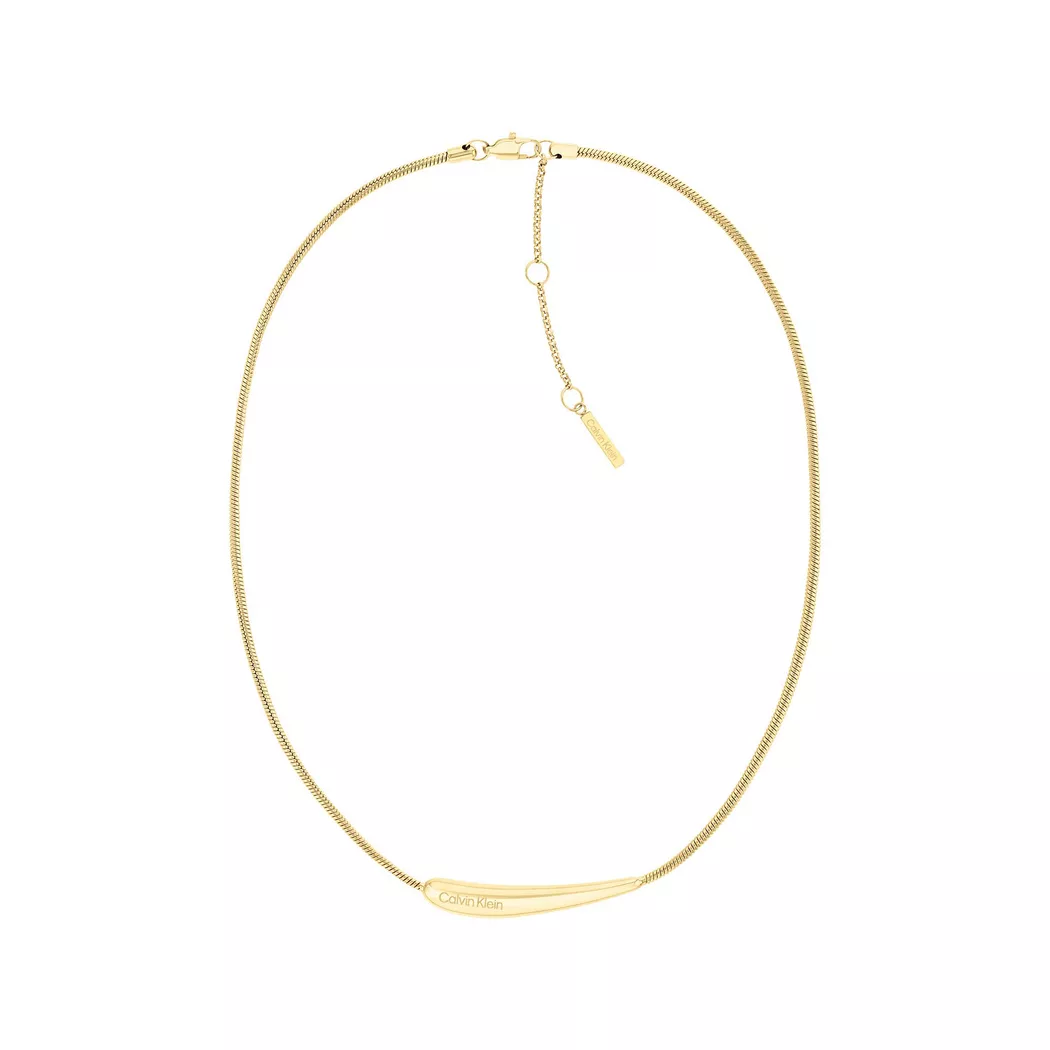 Calvin Klein - Collier, Elongated Drops, 46cm, Or