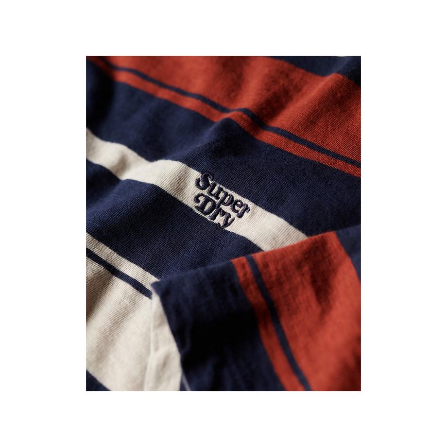 Superdry Relaxed Fit Stripe T-Shirt Manches Courtes  