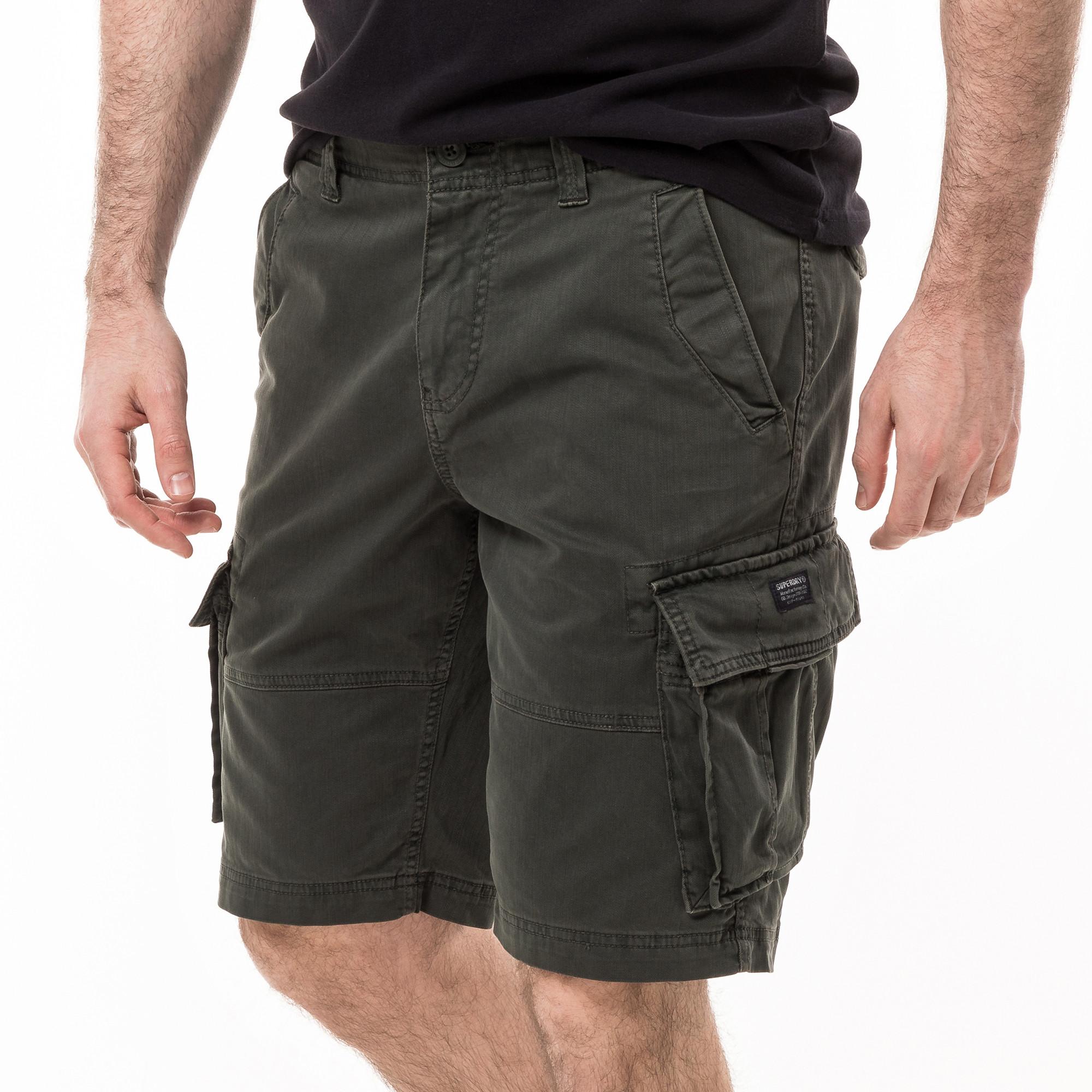 Image of Cargo-shorts Herren Olivegrün 28