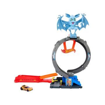 City Loop Attacco del Pipistrello, playset con macchinina giocattolo in scala 1:64