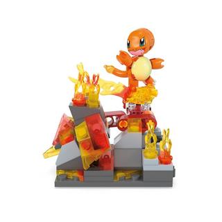 Mega Construx  Pokémon Charmander di tipo Fuoco rotante, set da costruzione giocattolo con personaggio, 81 pezzi 