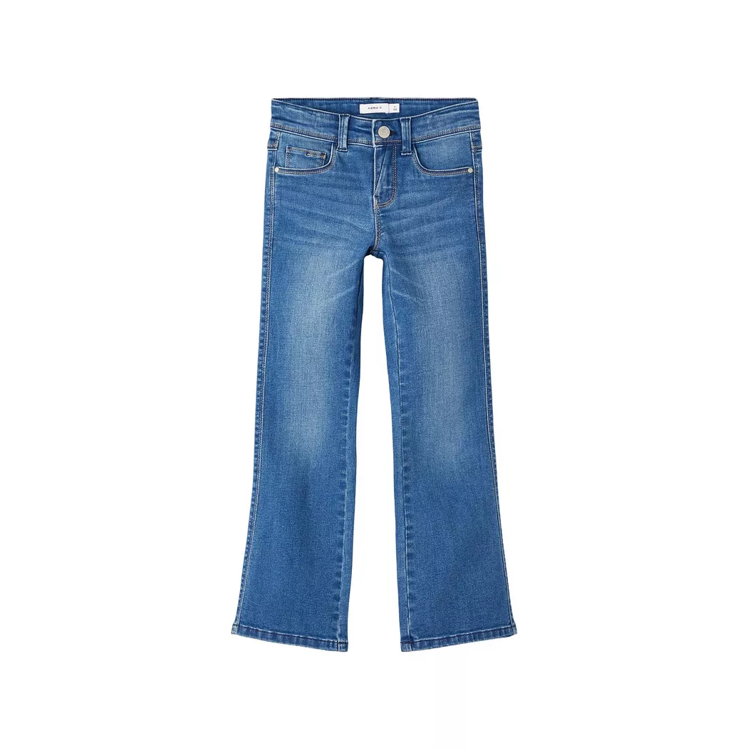 NAME IT Mädchen Jeans Skinny Bootcut Fit NKFPOLLY dunkelblau   164 baby