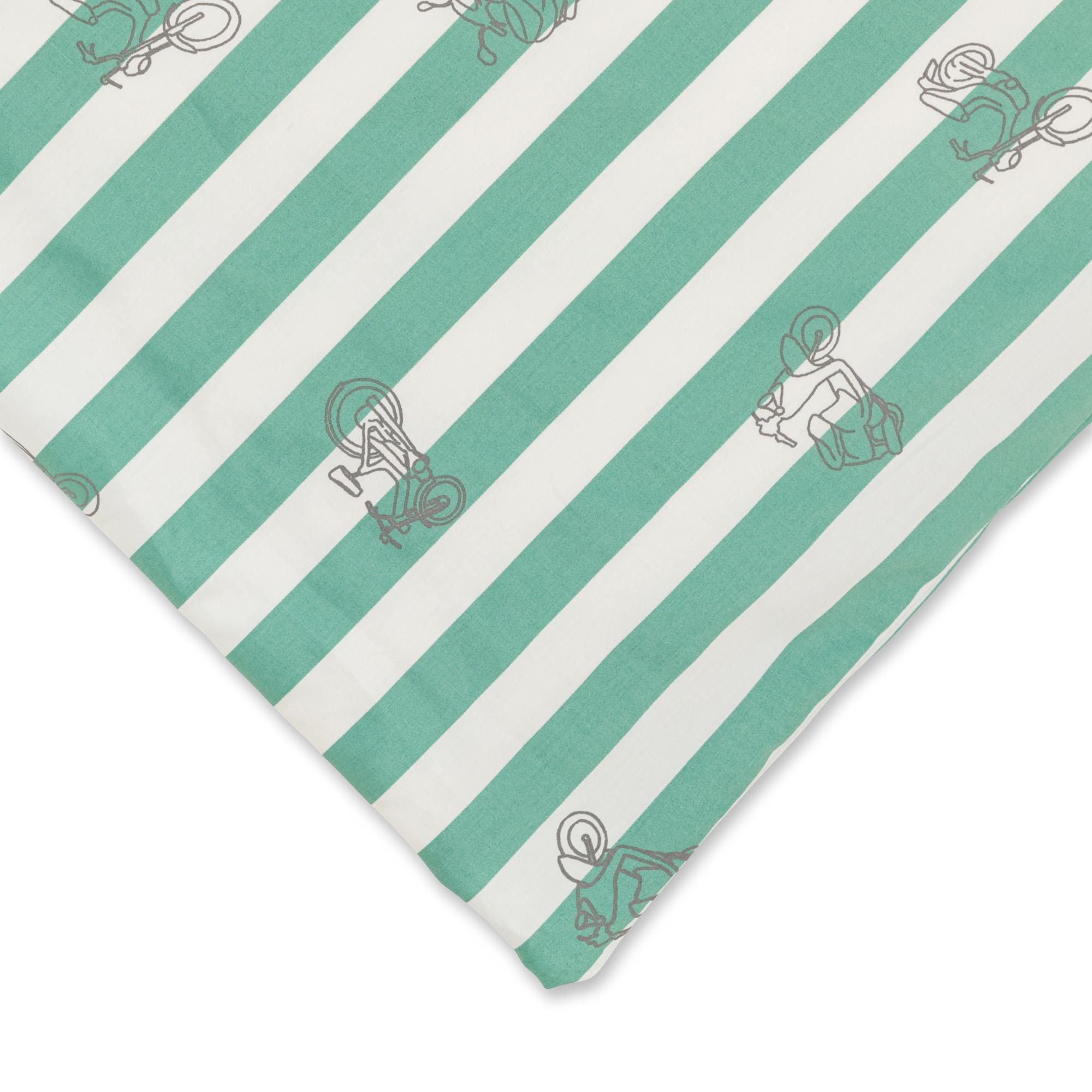 Manor Madeira Housse de couette rayée avec imprimé scooter  