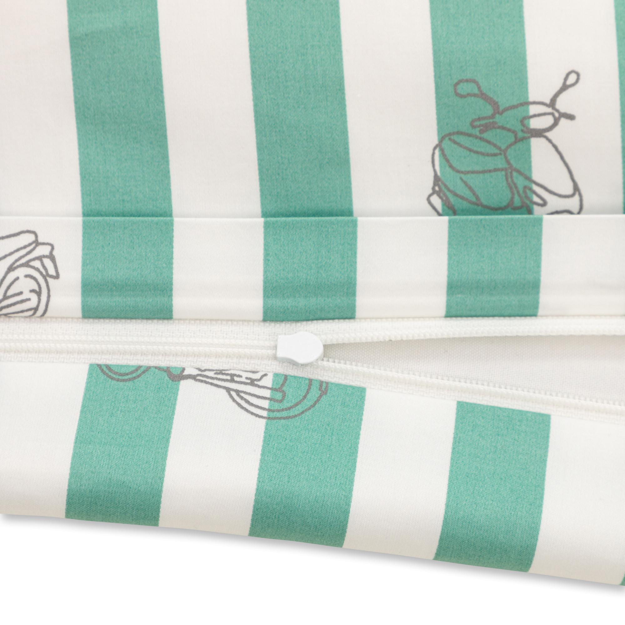 Manor Madeira Housse de couette rayée avec imprimé scooter  