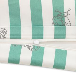 Manor Madeira Housse de couette rayée avec imprimé scooter  