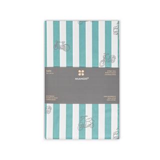 Manor Madeira Housse de couette rayée avec imprimé scooter  