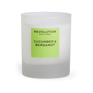 Revolution Candela al cetriolo e bergamotto, candela profumata Cucumber & Bergamot Candle 
