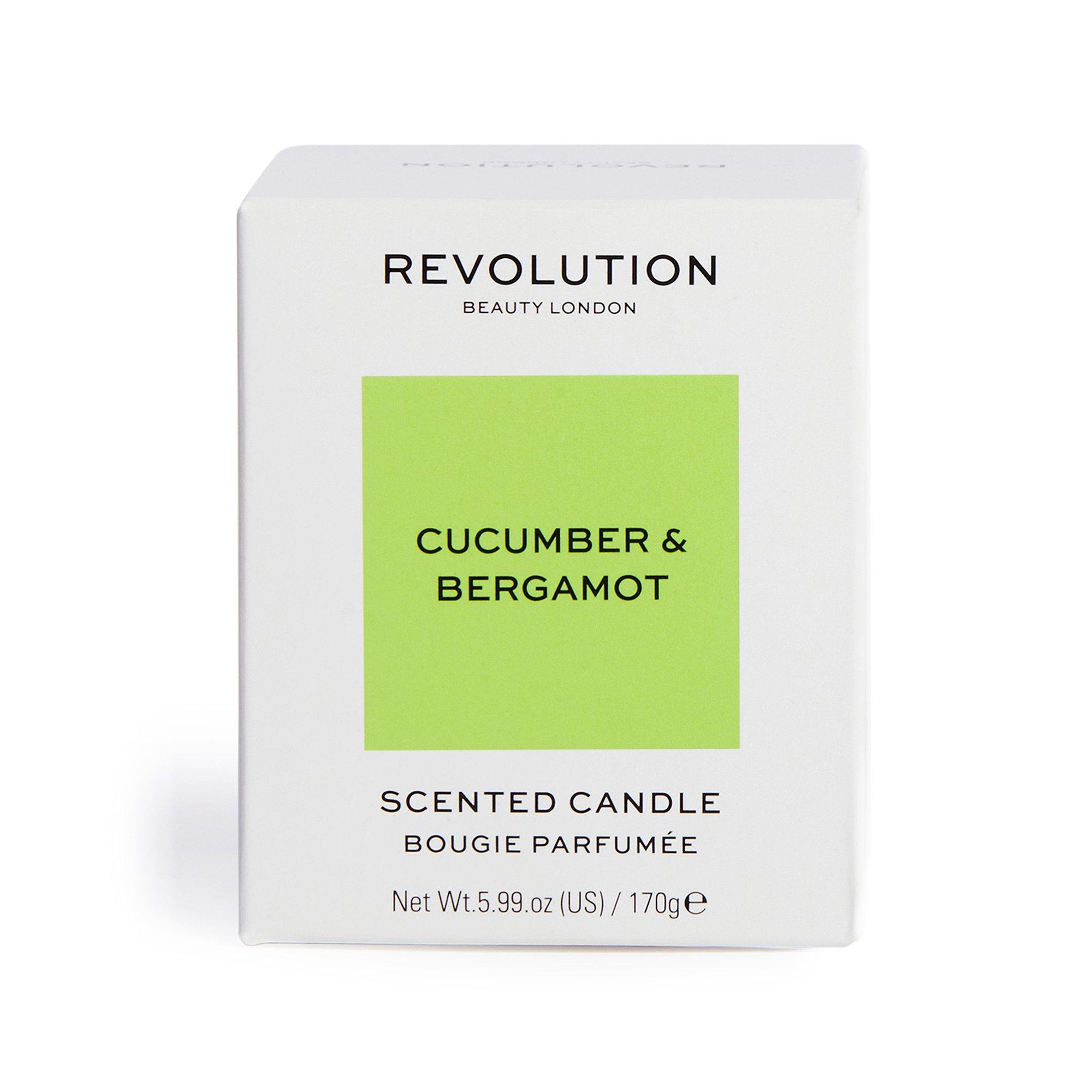 Revolution Bougie Concombre & Bergamote, bougie parfumée Cucumber & Bergamot Candle 