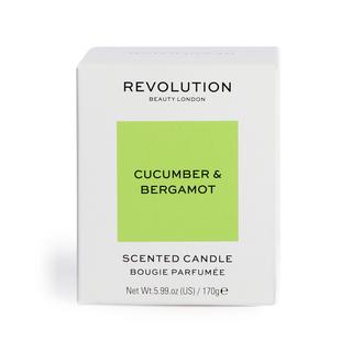 Revolution Candela al cetriolo e bergamotto, candela profumata Cucumber & Bergamot Candle 