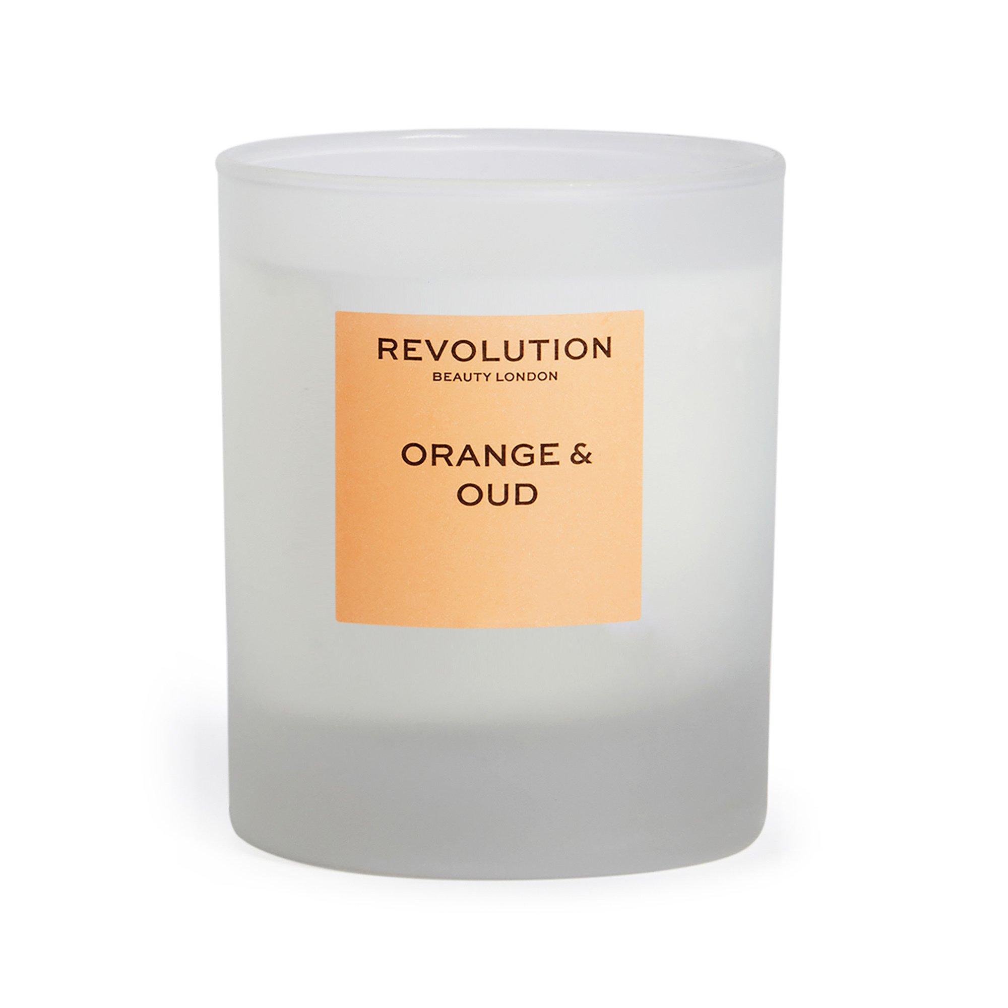 Revolution Bougie Orange & Oud, bougie parfumée Orange & Oud  Candle 