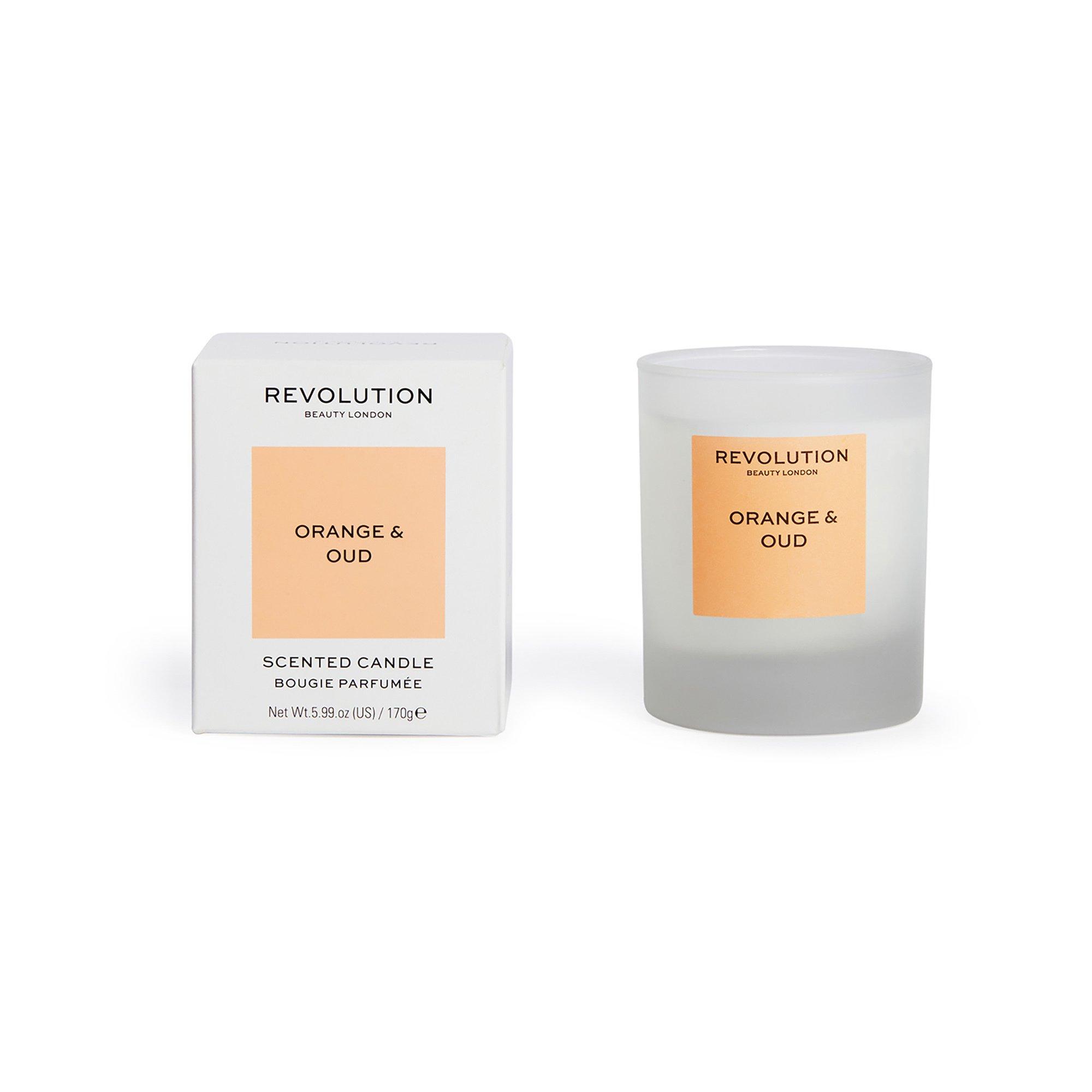 Revolution Bougie Orange & Oud, bougie parfumée Orange & Oud  Candle 