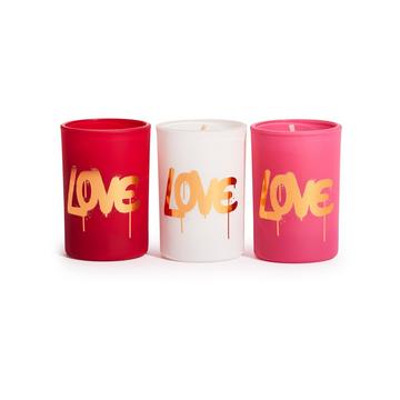 Love Collect.Mini set di candele, candela profumata