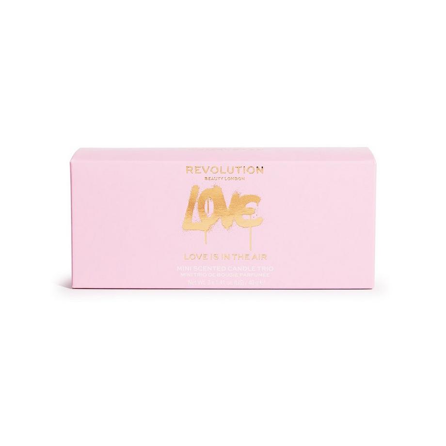 Revolution Love Collect.Mini set de bougies, bougie parfumée Love Collection Mini Candle  Set 