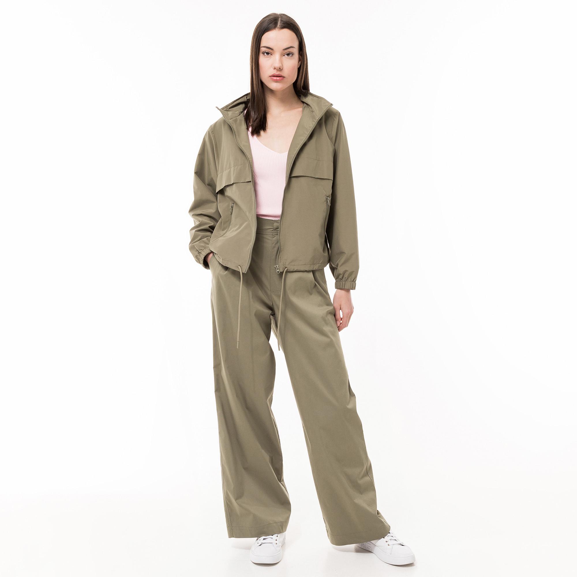 Image of Lange Hose, Loose Fit Damen Militärgrün 42