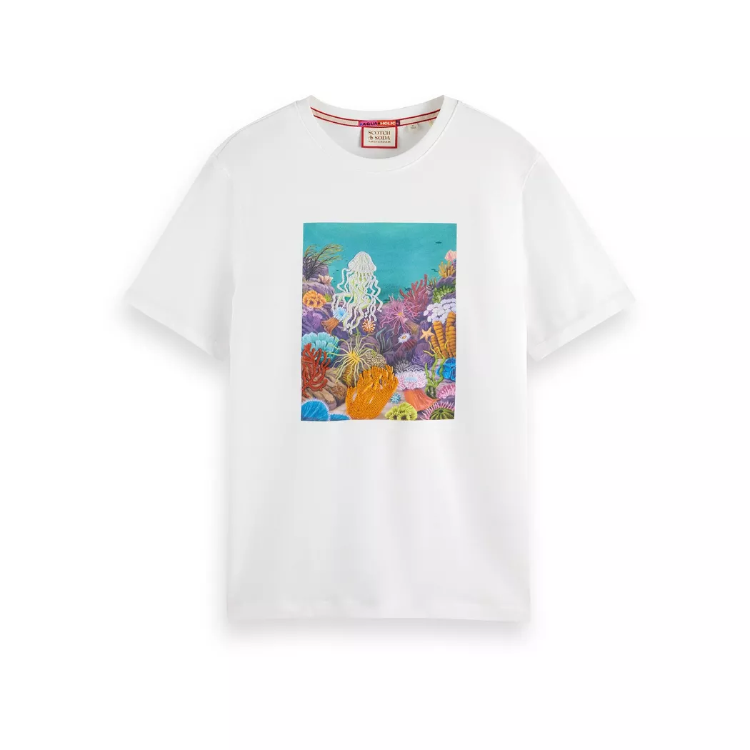 Scotch & Soda - T-Shirt, für Herren, Weiss, Größe L