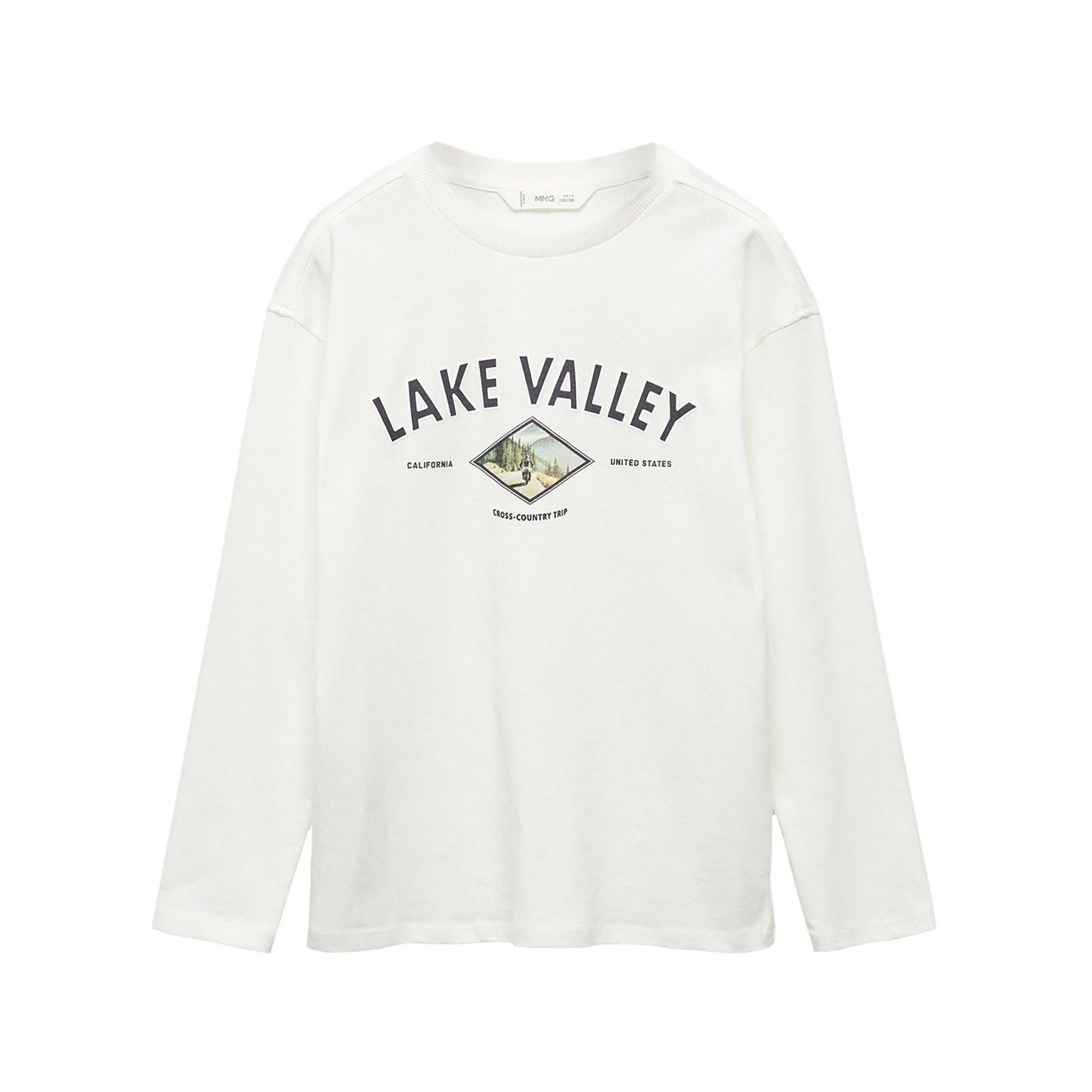 Image of T-shirt, Langarm Jungen Offwhite 6A