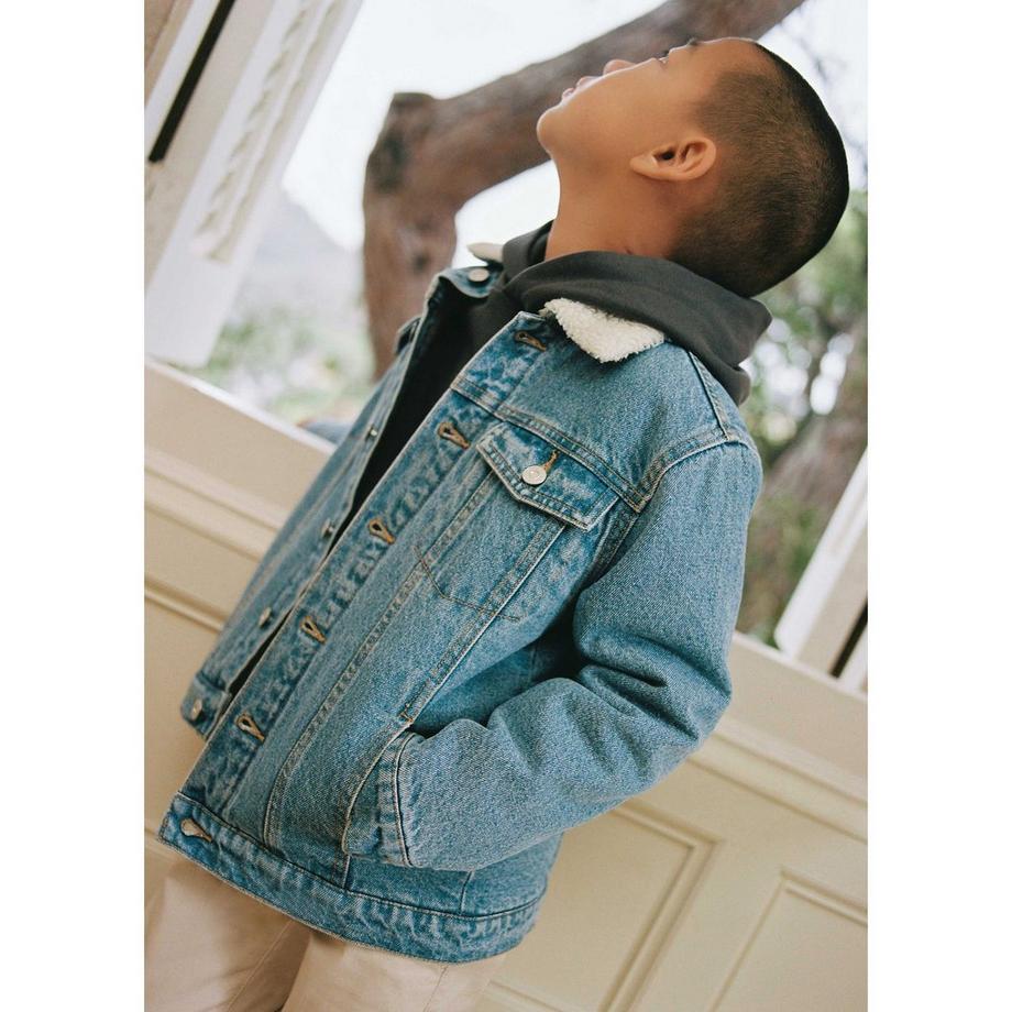 MANGO Kids  Veste en jeans avec boutons 