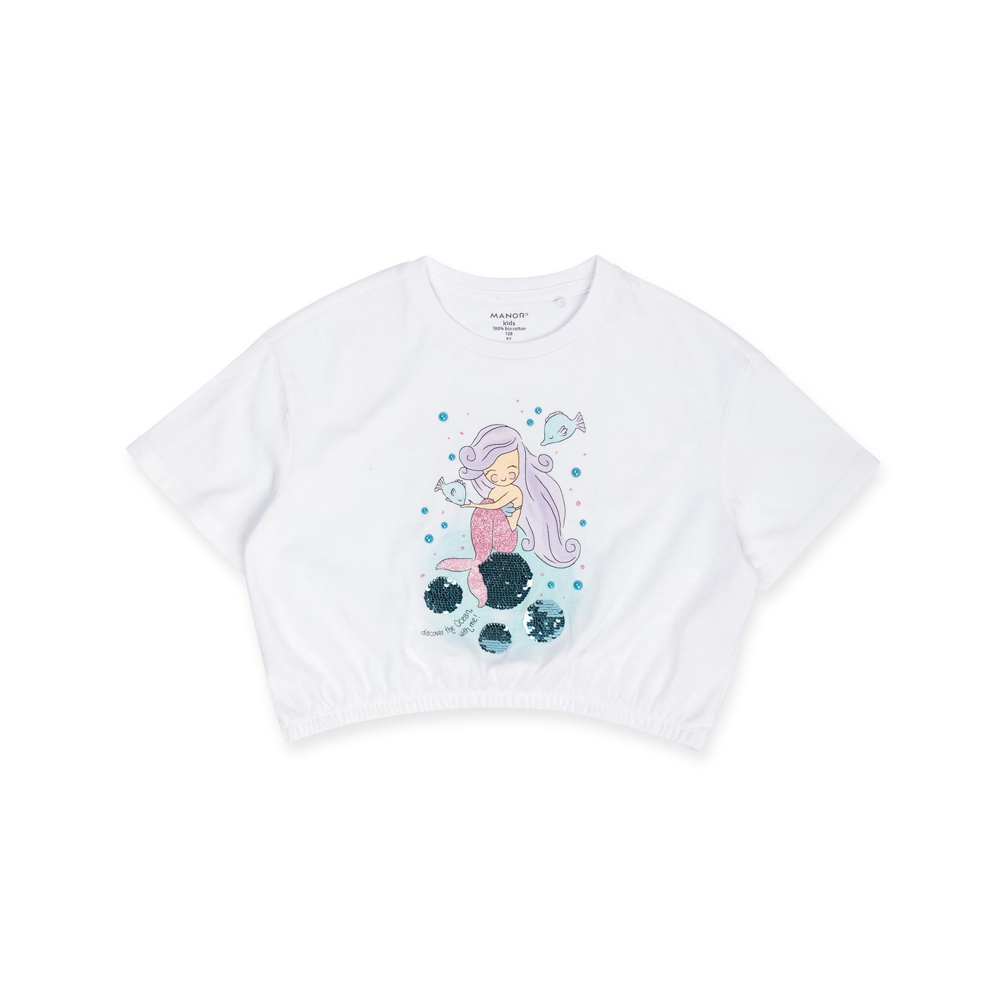 Image of T-shirt Mädchen Weiss 146-152