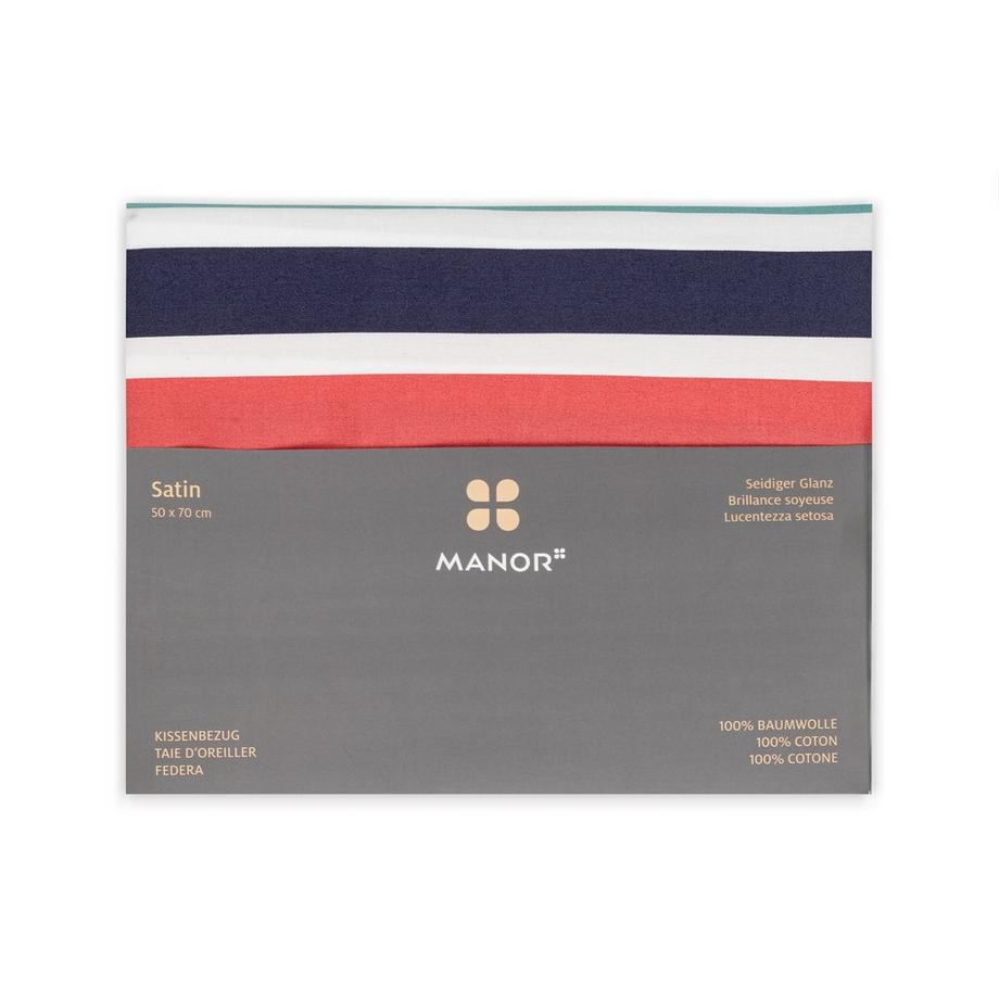 Manor Andorra Color Block Federa in raso  