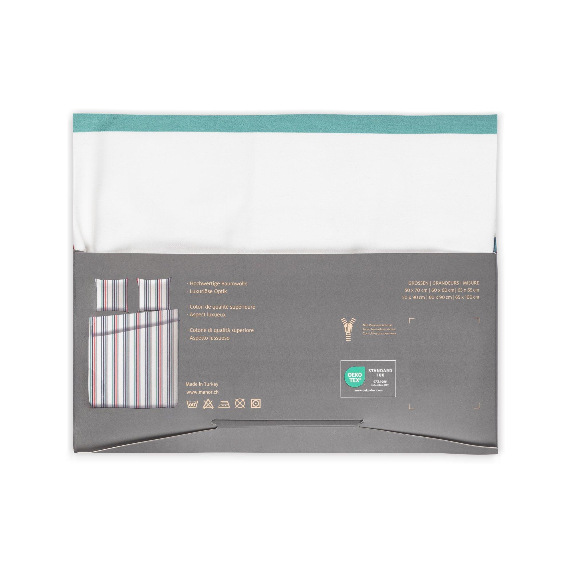 Manor Andorra Color Block Taie d'oreiller en satin  