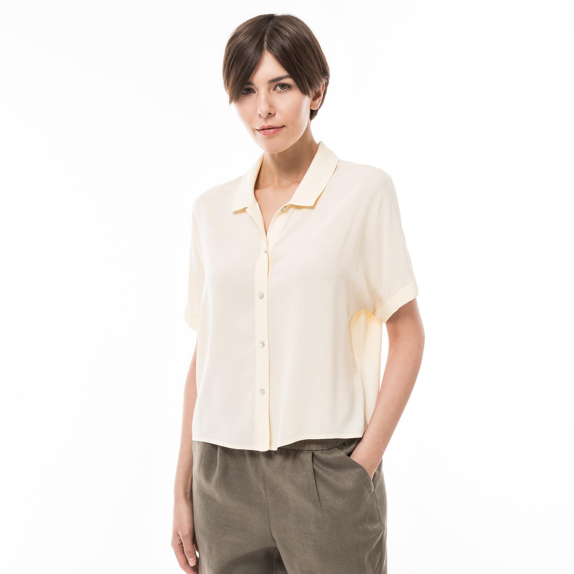 Image of Bluse, Kurzarm Damen Vanilla 42