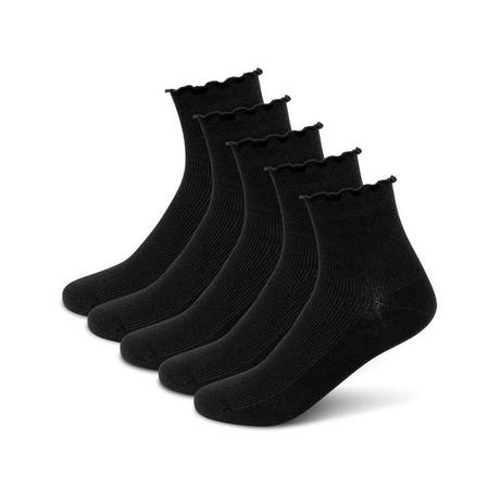 Manor Woman Quarter Curly 5P Calze a Costine alla Caviglia  