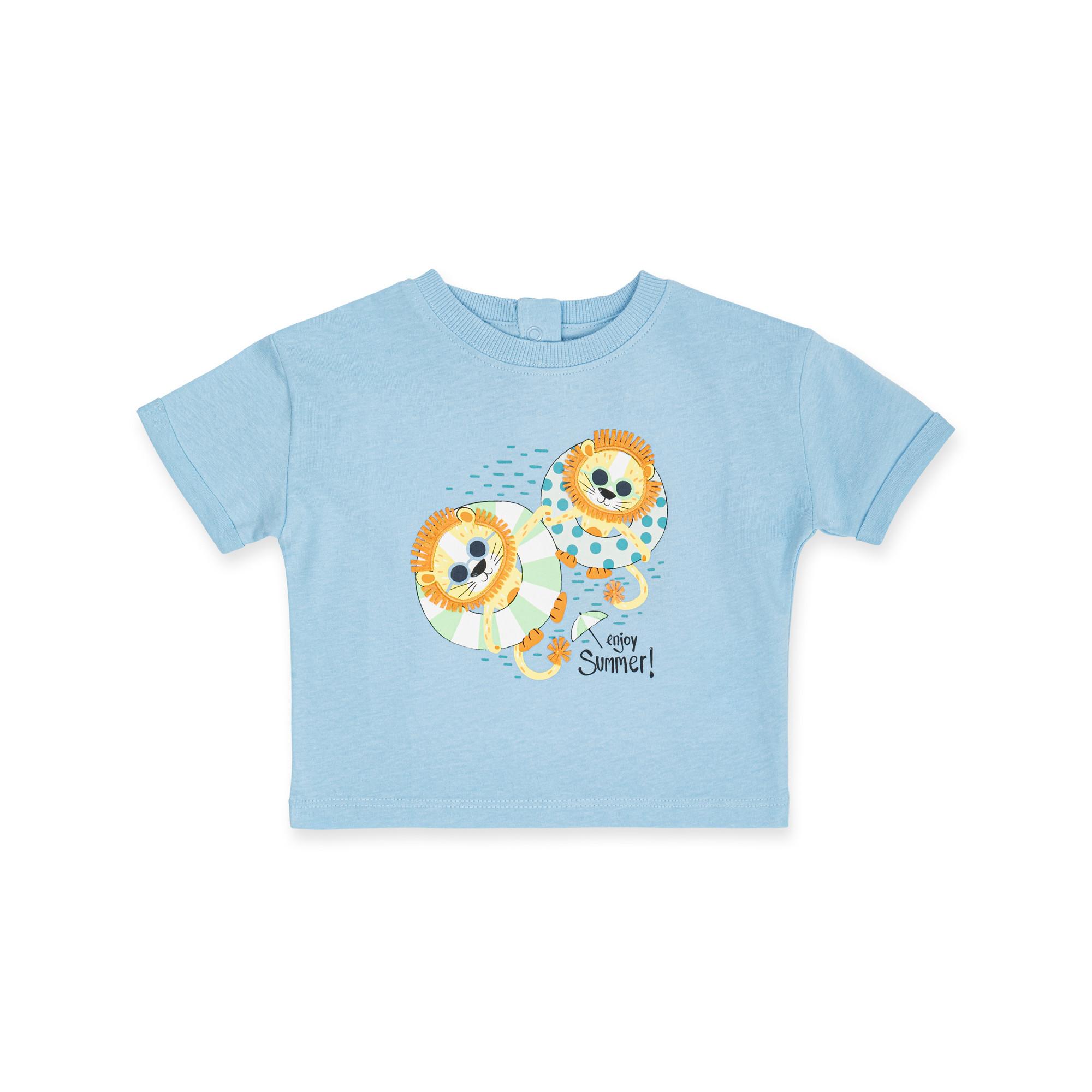 Image of T-shirt Unisex Hellblau 80